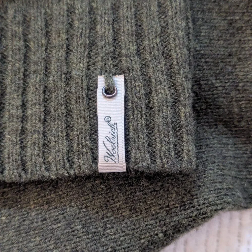 Moss Green and Orange Sheep Sweater by Woolrich - Picture 9 of 9